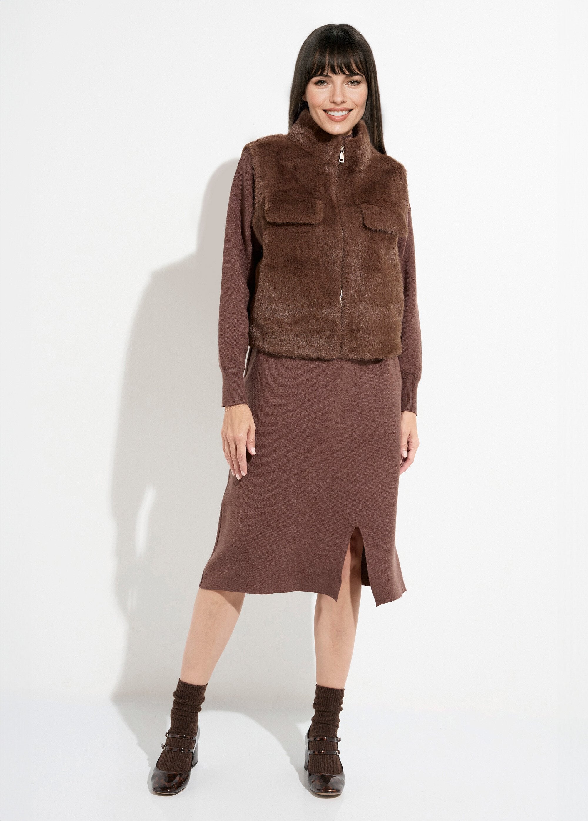 Sleeveless_fur_zip-up_jacket_Chocolate_SF1_slim