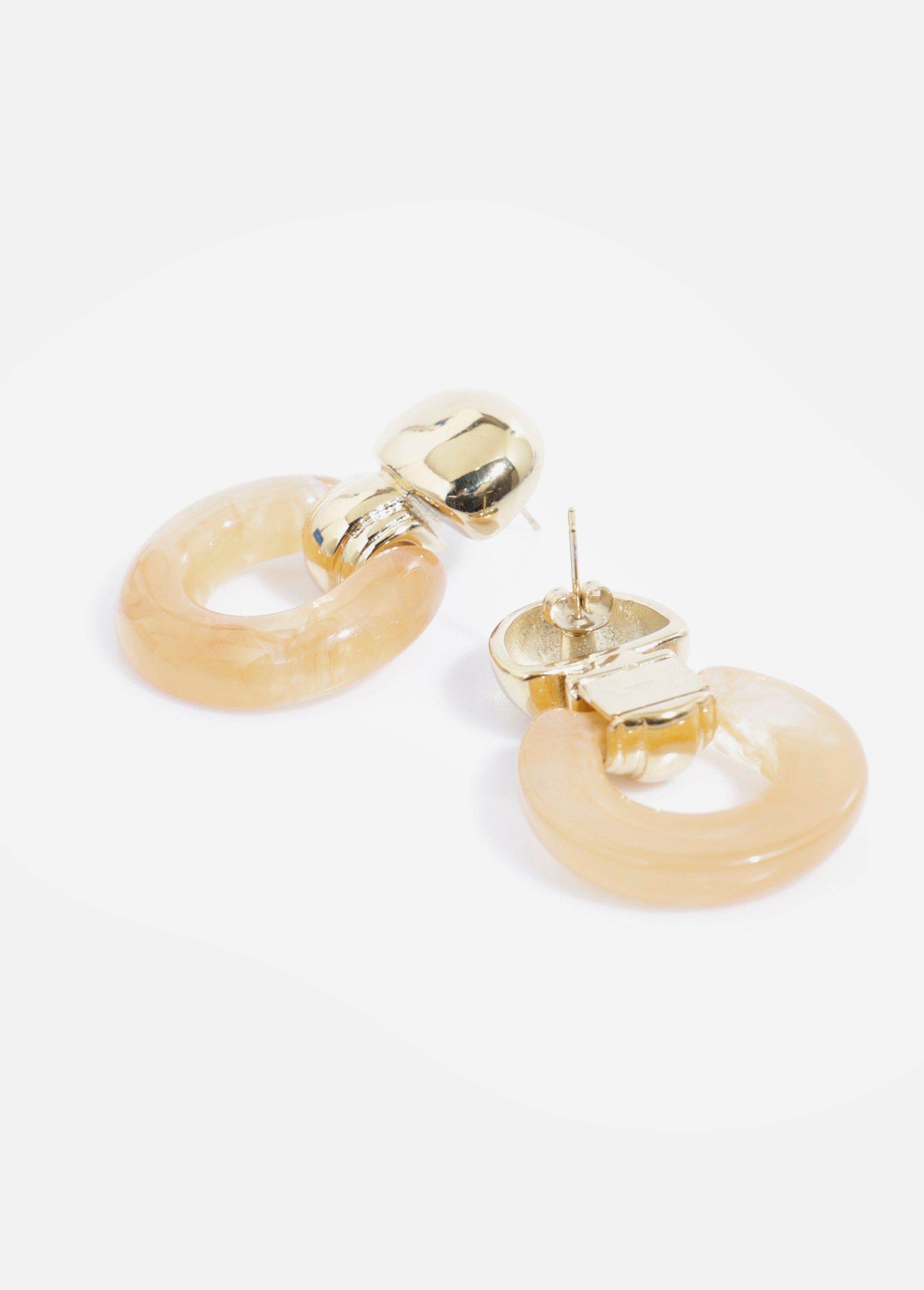 Resin_and_stainless_steel_pendant_earrings_Gold_and_beige_DE1_slim