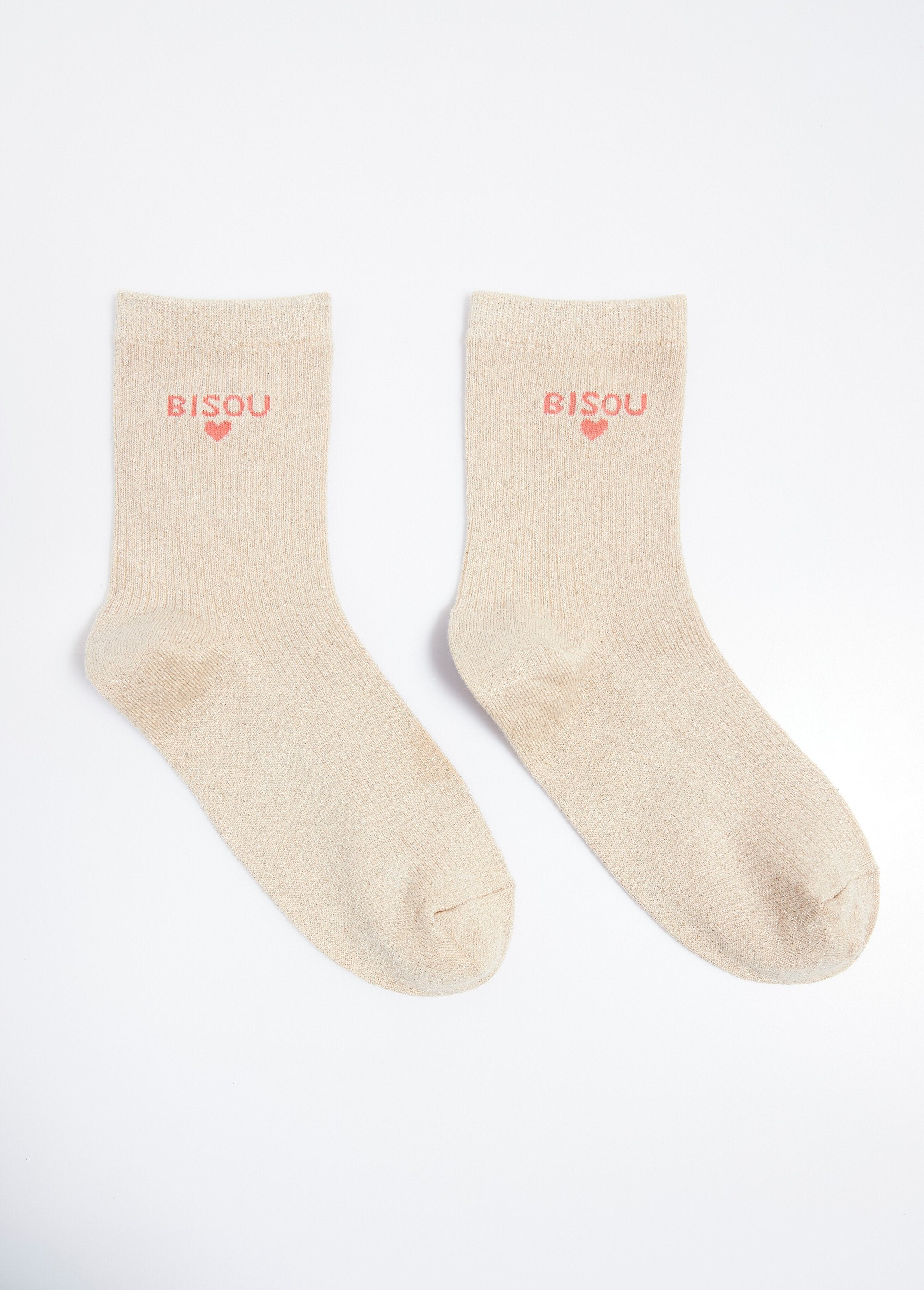 Metallic_thread_socks_with_KISS_message_Beige_FA1_slim