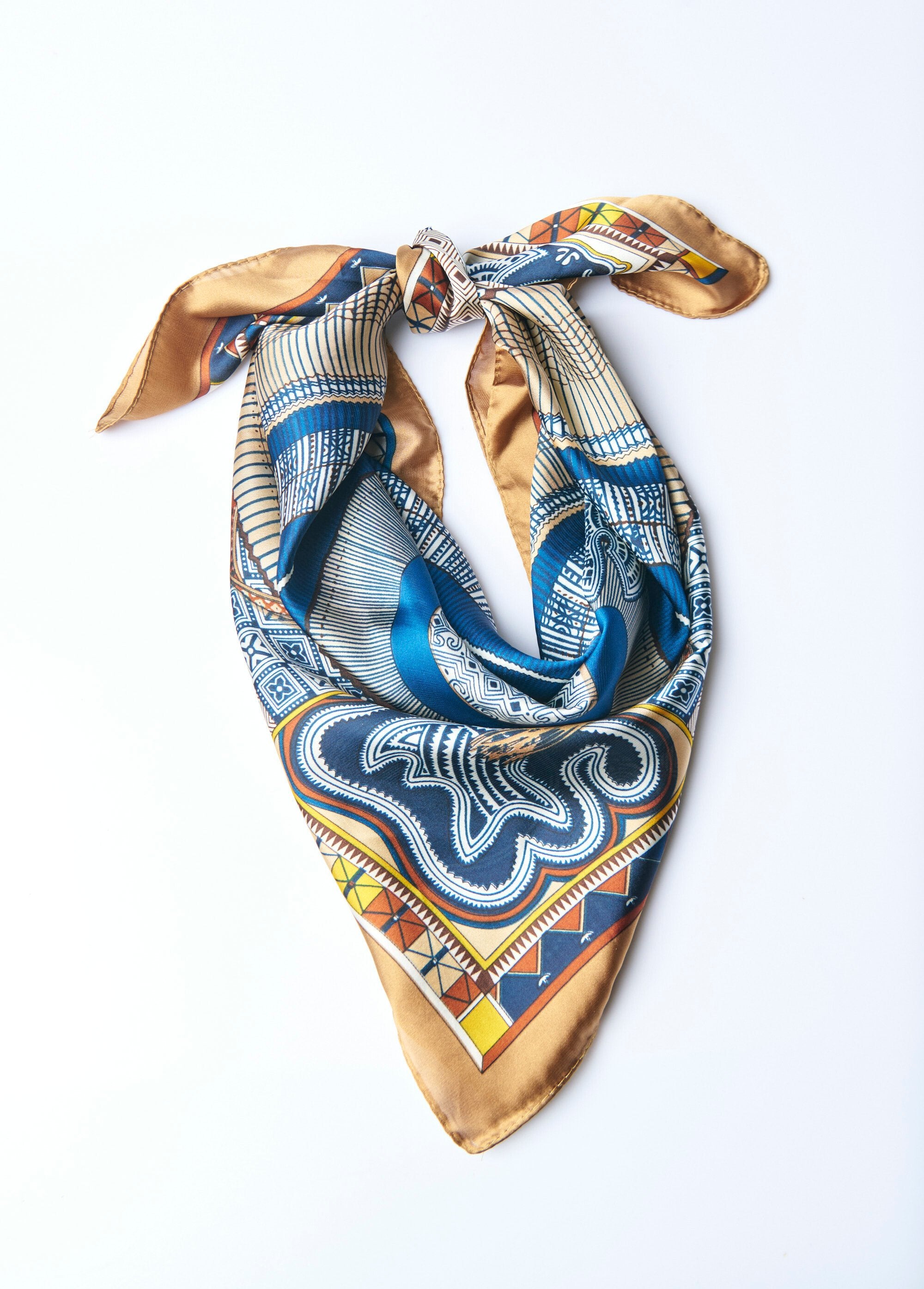Satin_scarf_with_chic_ethnic_pattern_Camel_and_blue_FA1_slim