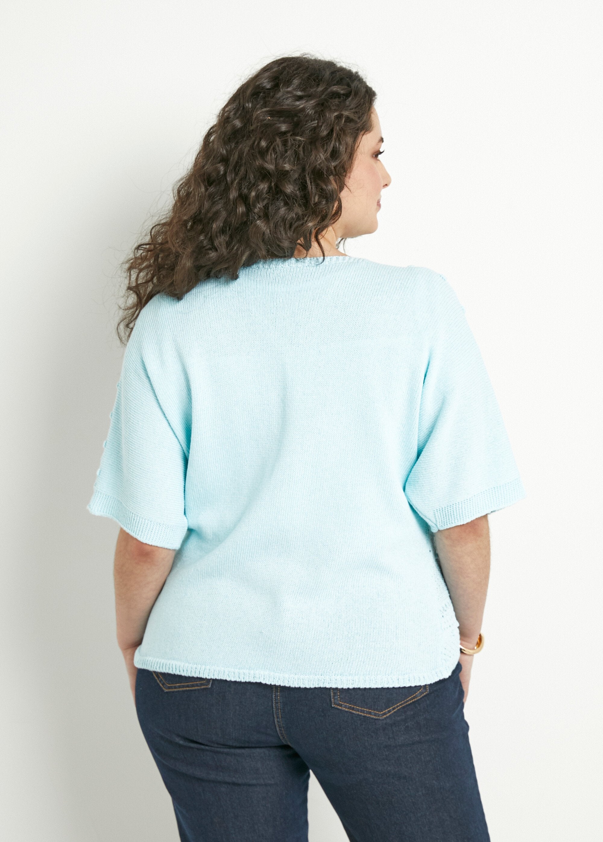 Short_openwork_V-neck_tie-up_vest_with_short_sleeves_Aqua_DO1_curvy