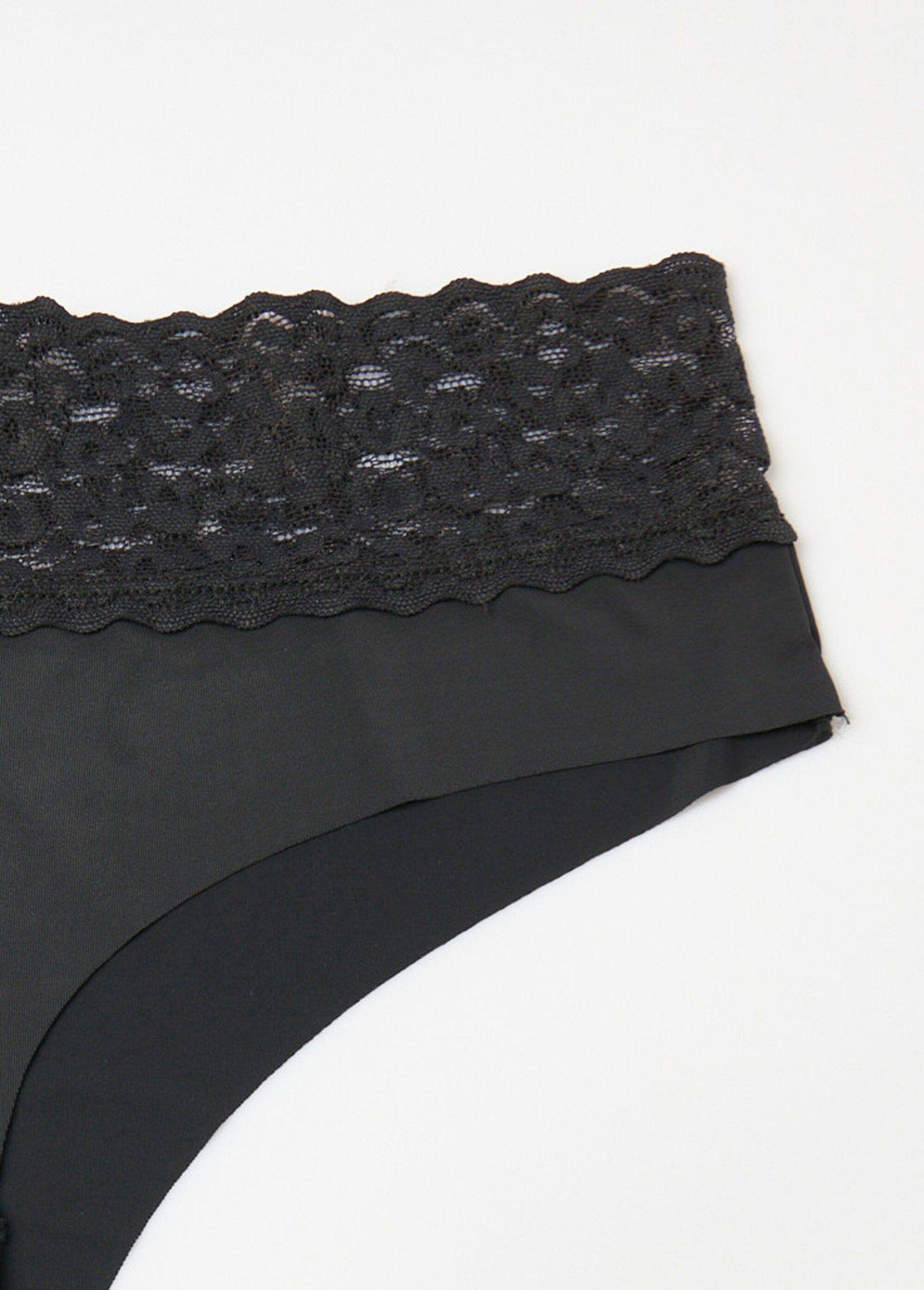 Microfiber_shorts,_lace_waistband_Black_lot_2_DE2_slim