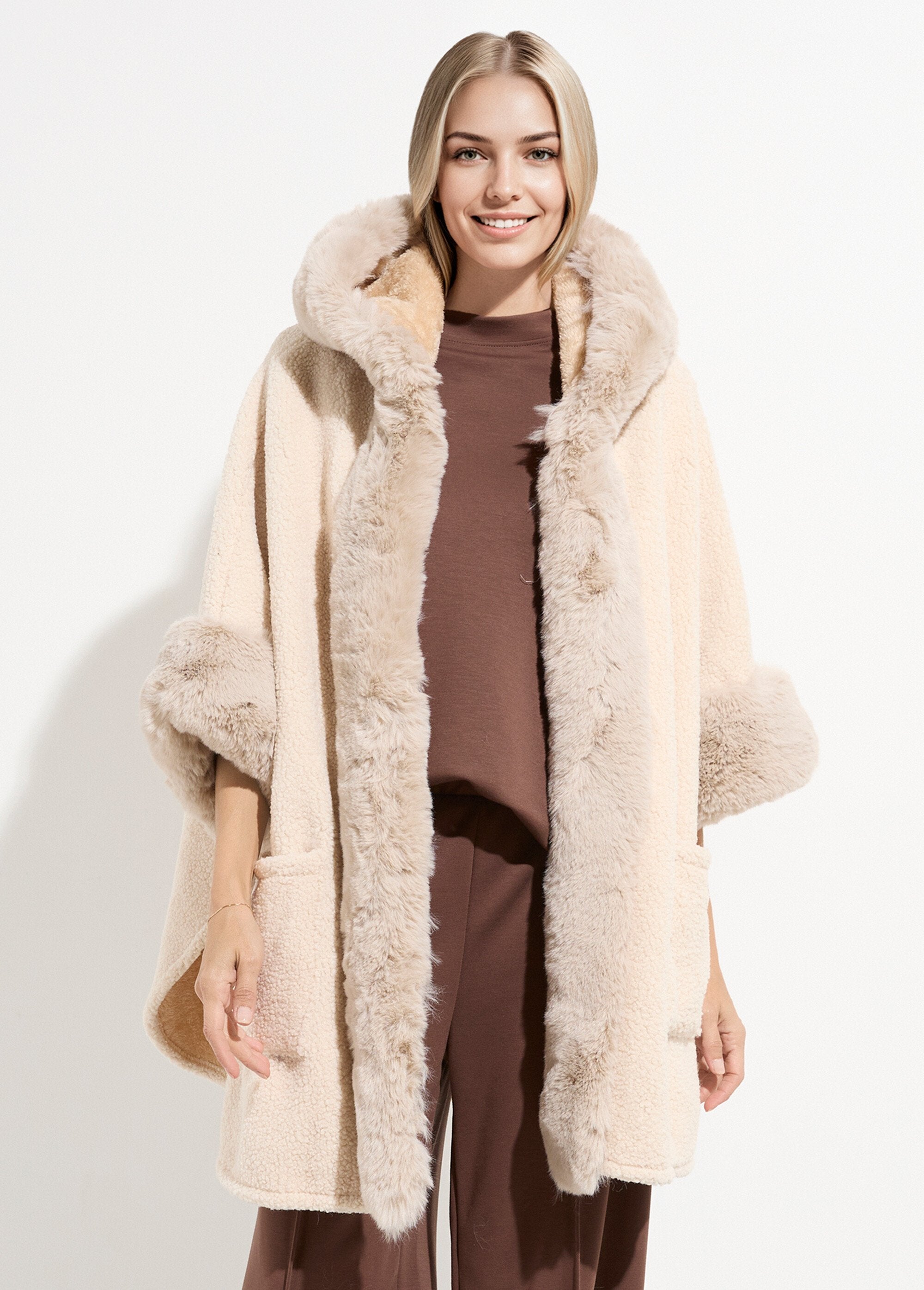Wool-look_cape_coat_with_fur_Ecru_FA1_slim