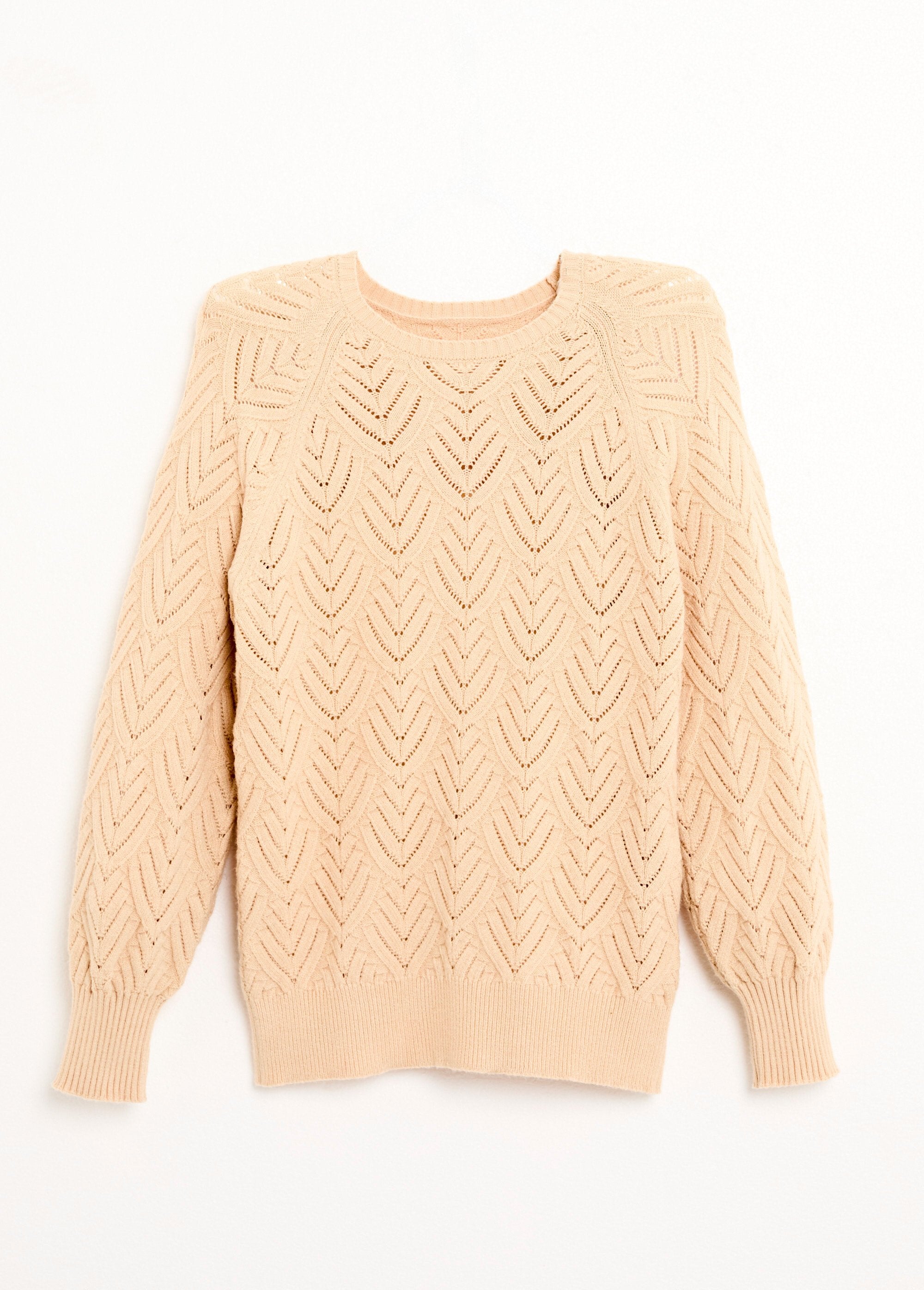 Soft_short_round_neck_sweater_with_openwork_pattern_Beige_AP1_slim