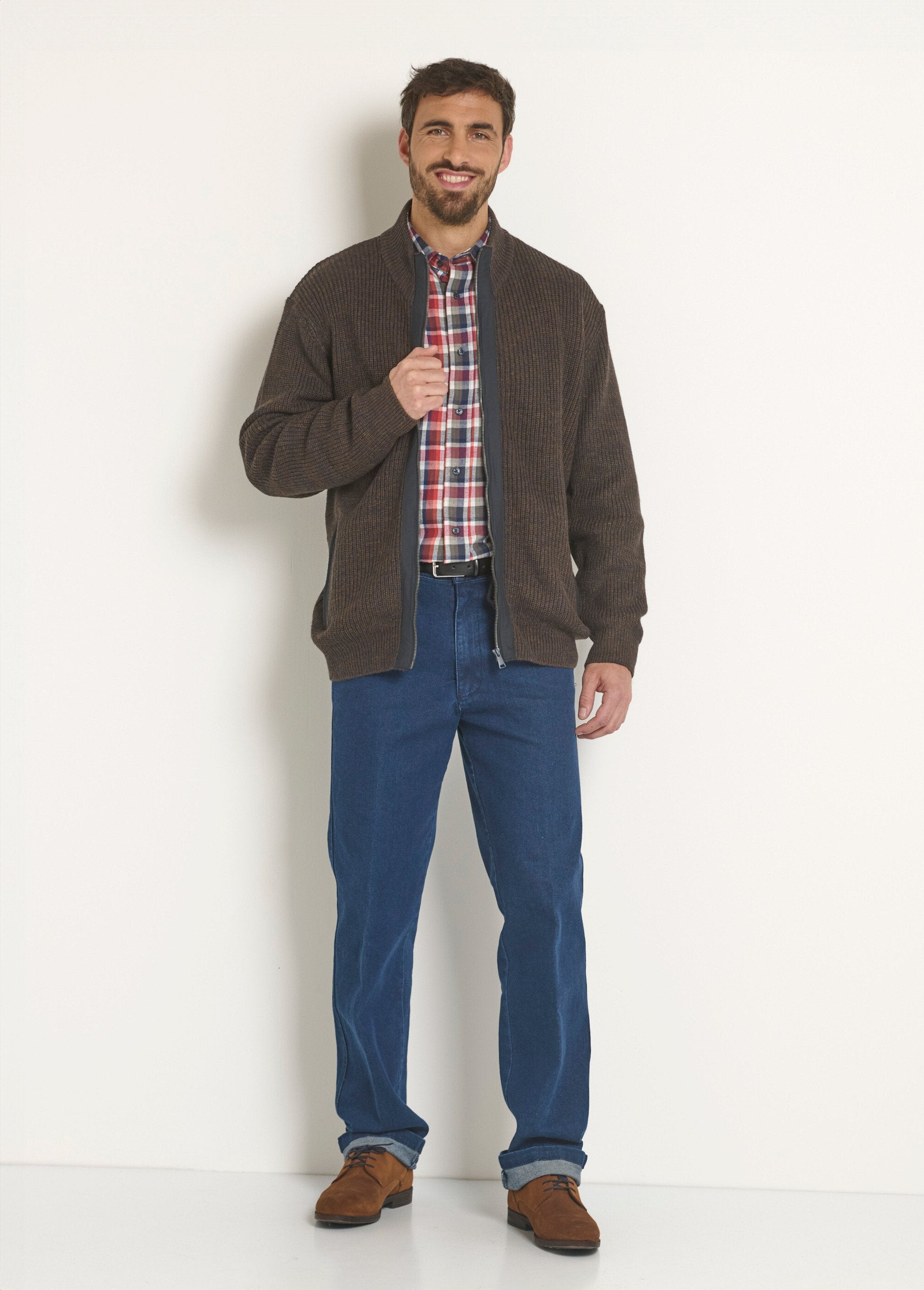 Warm_heathered_zip-up_cardigan_with_wool_Brown_SF1_slim