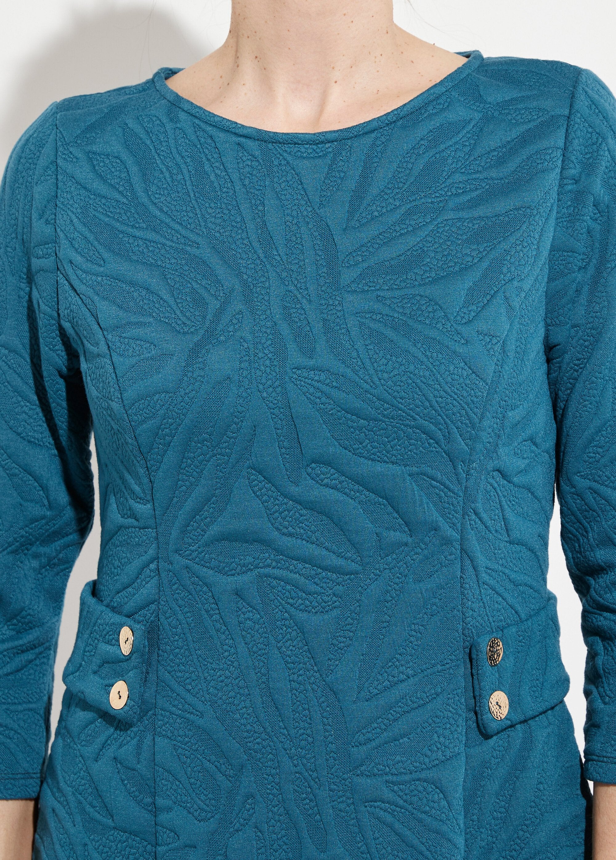 Short,_curved,_relief_jacquard_dress_Blue_Duck_DE2_slim