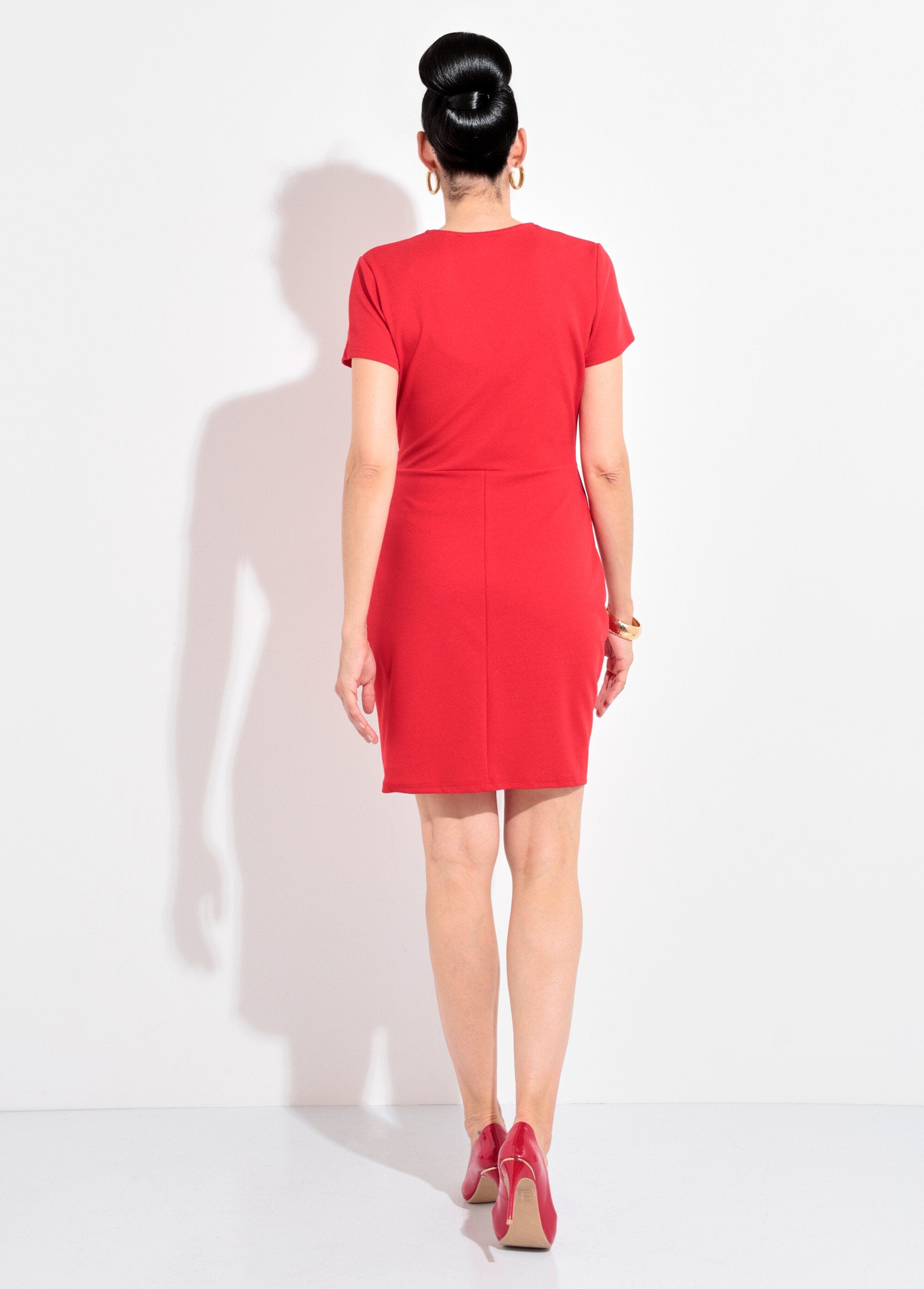 Draped_crepe_mesh_dress_with_jewel_detail_Red_DO1_slim
