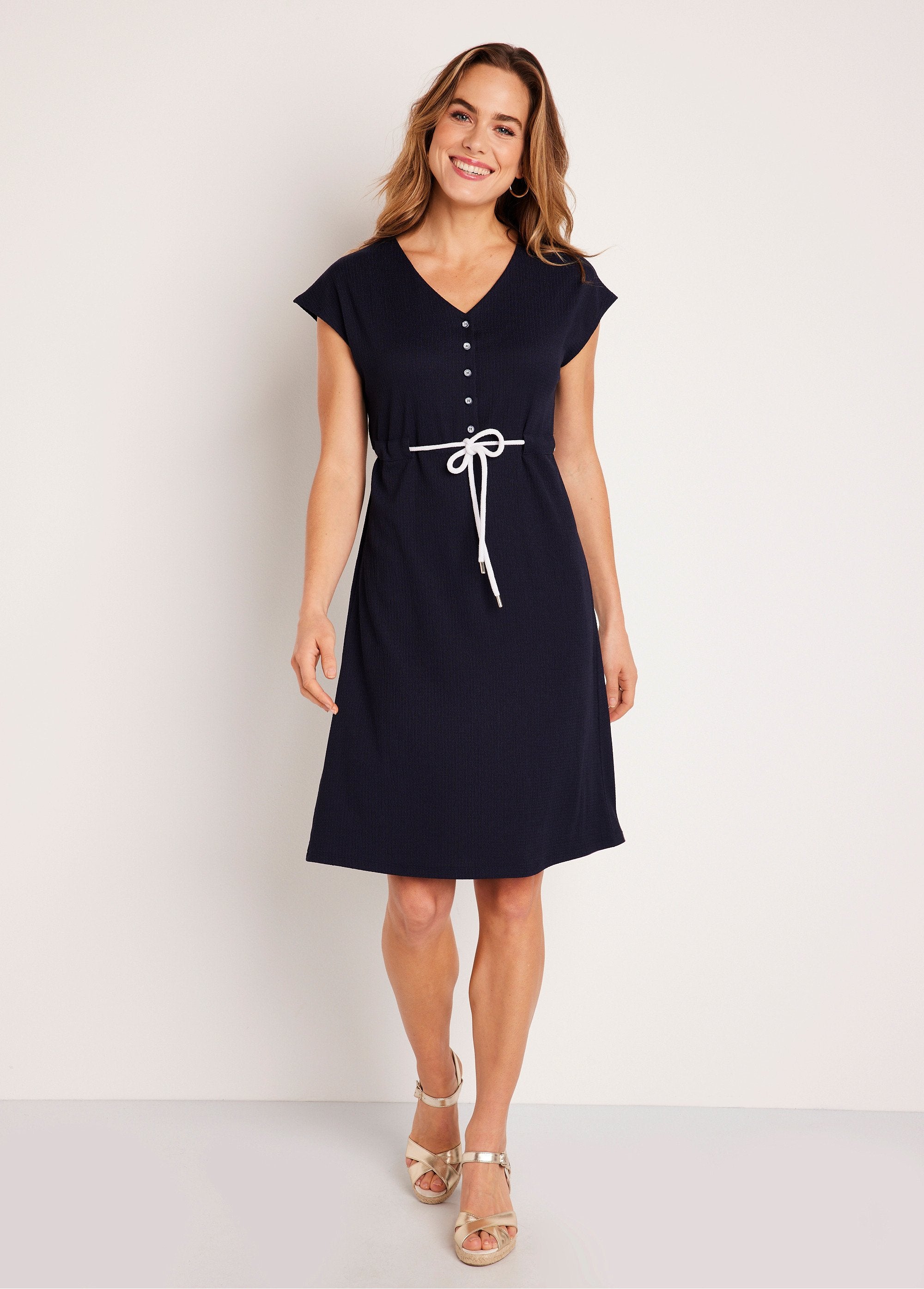 Short_buttoned_plain_knit_dress_Marine_FA1_slim