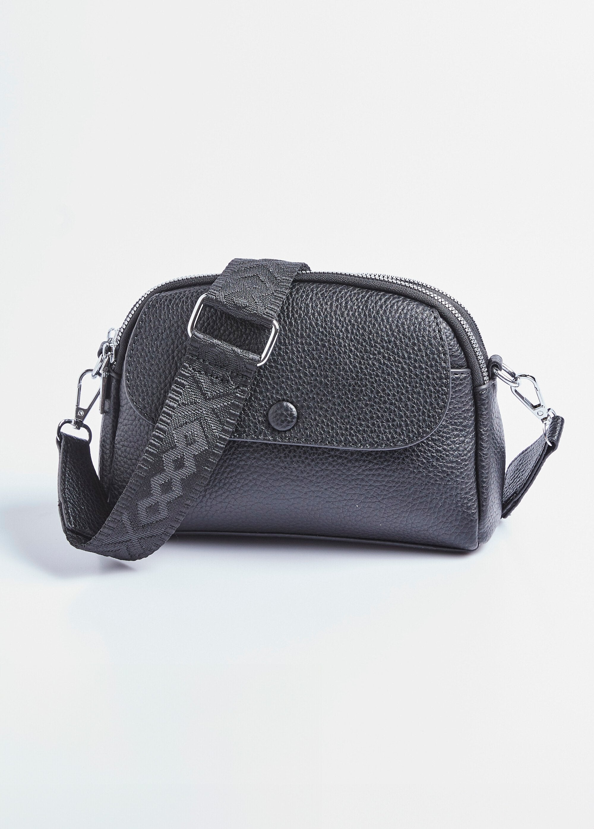 Grained_faux_leather_bag_with_shoulder_strap_Black_FA2_slim