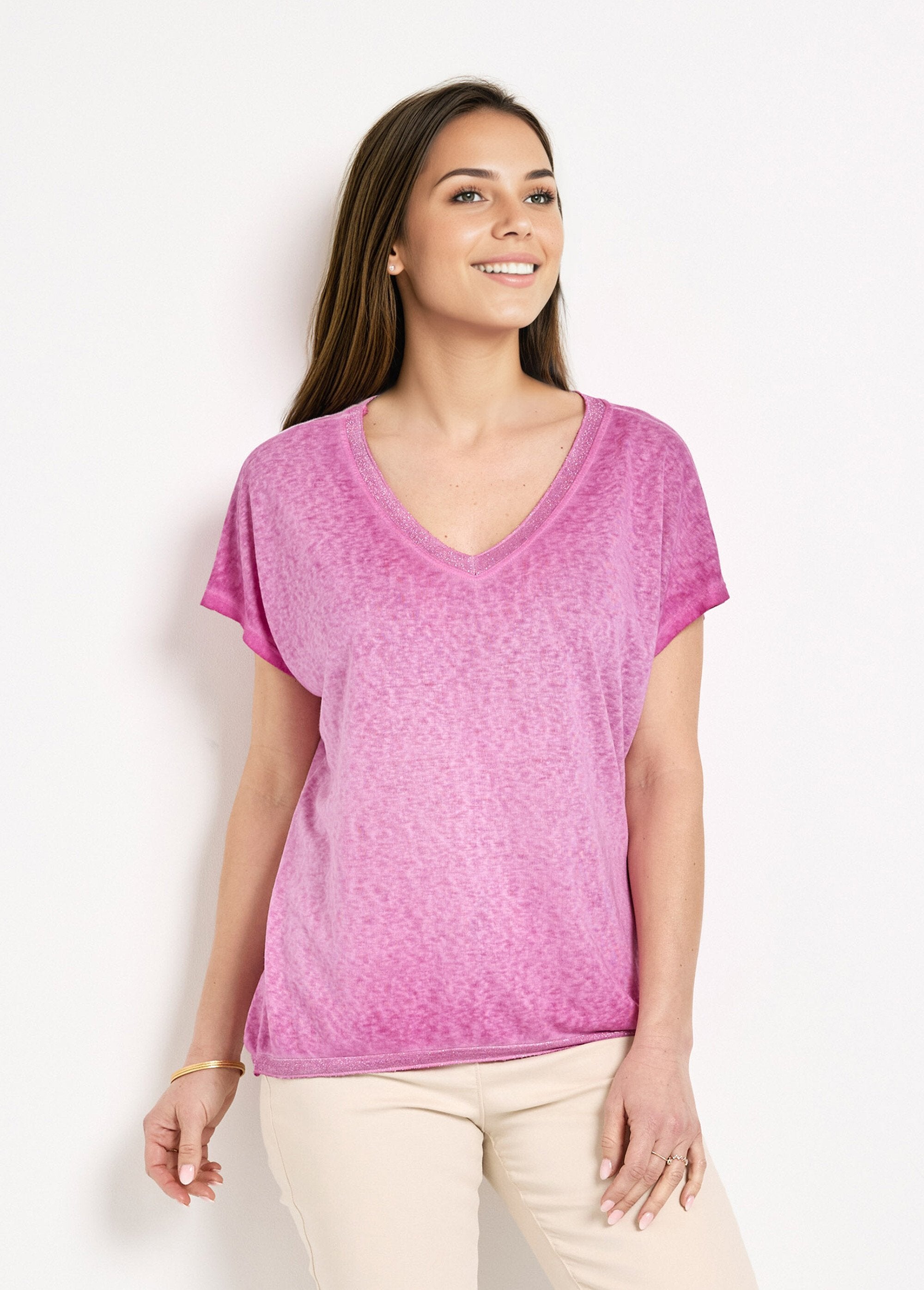 Slub_knit_kimono_sleeve_T-shirt_Fuchsia_FA1_slim