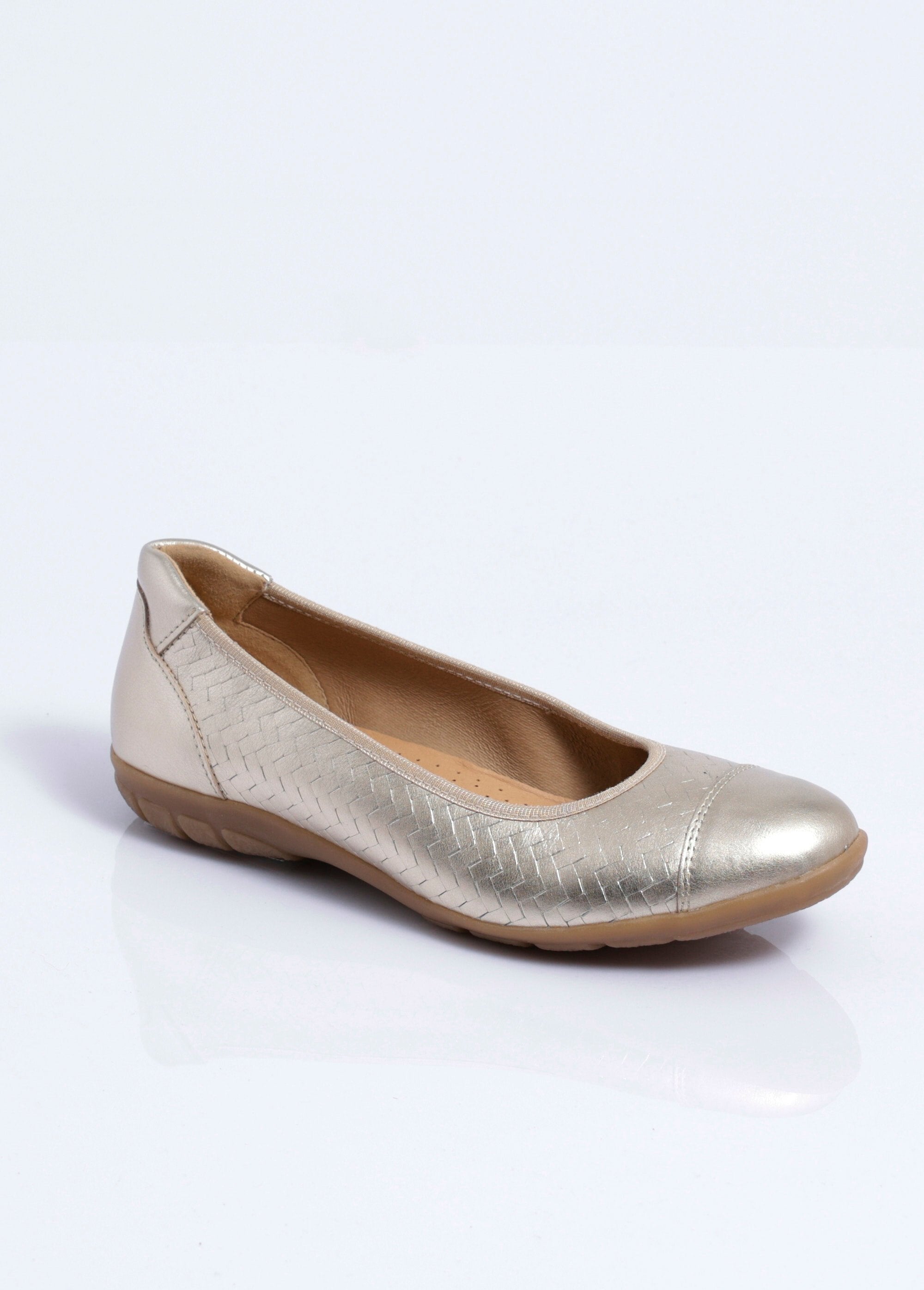 Printed_leather_ballerina_flats_with_a_braided_effect,_comfort_width_Golden_FA1_slim
