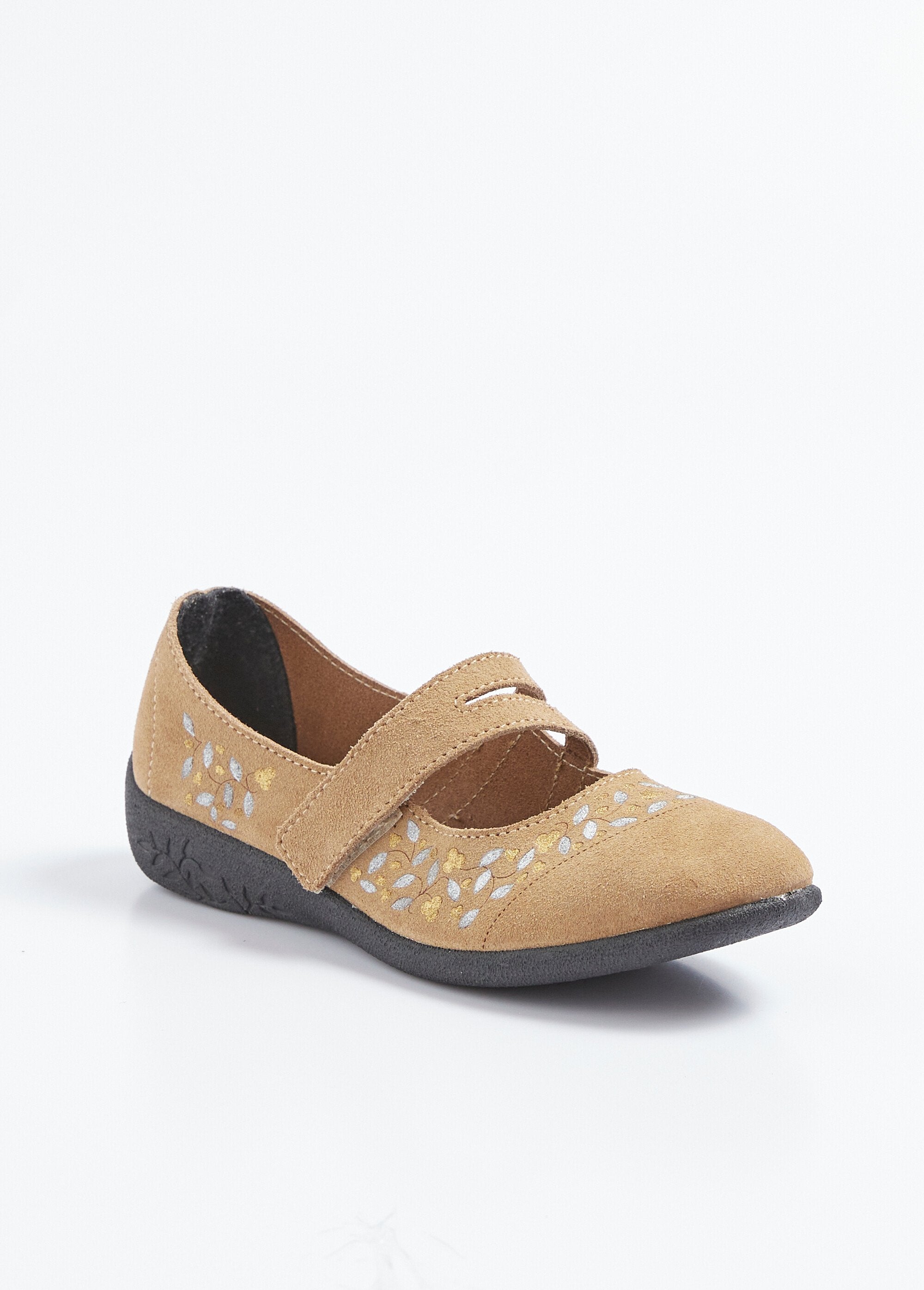 Leather_wedge_velcro_ballerinas,_comfort_width_camel_FA1_slim