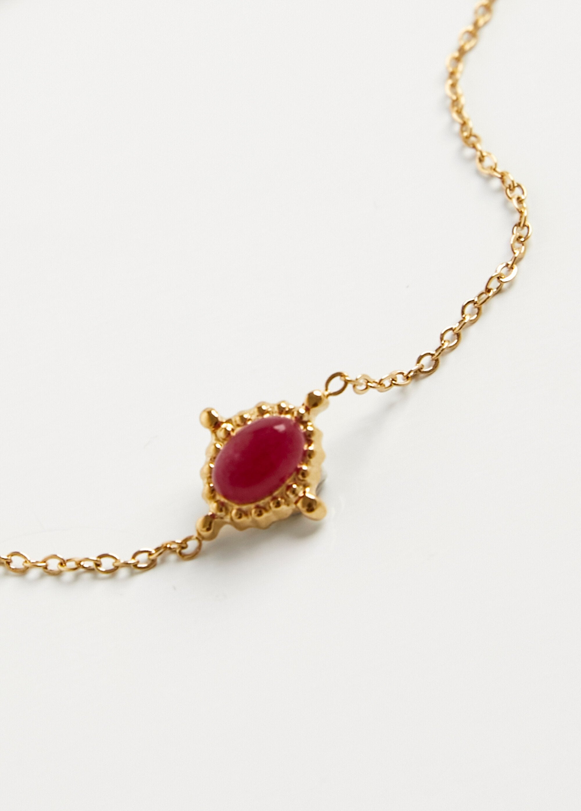 Steel_chain_bracelet_with_stone_Gold_and_pink_DE2_slim