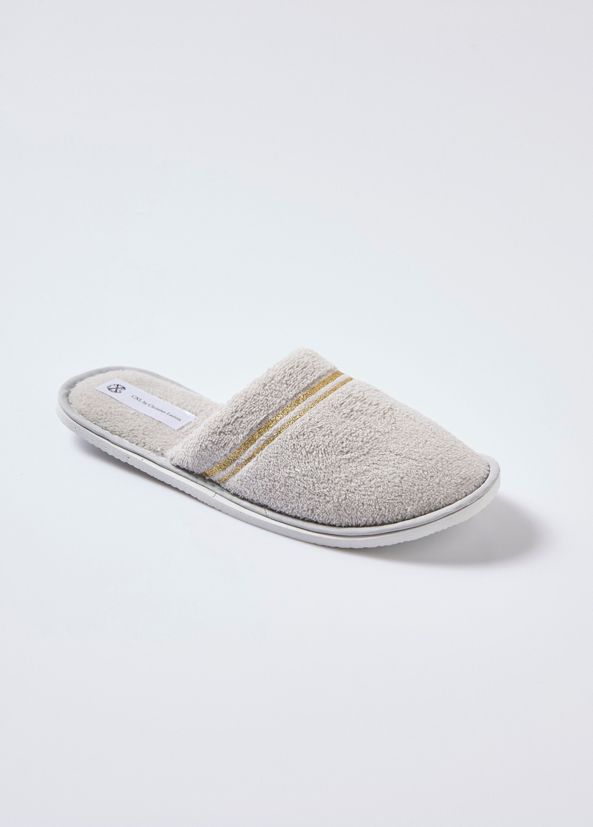 Chaussons_façon_mules,_lignes_contrastées_Gris_FA1_slim