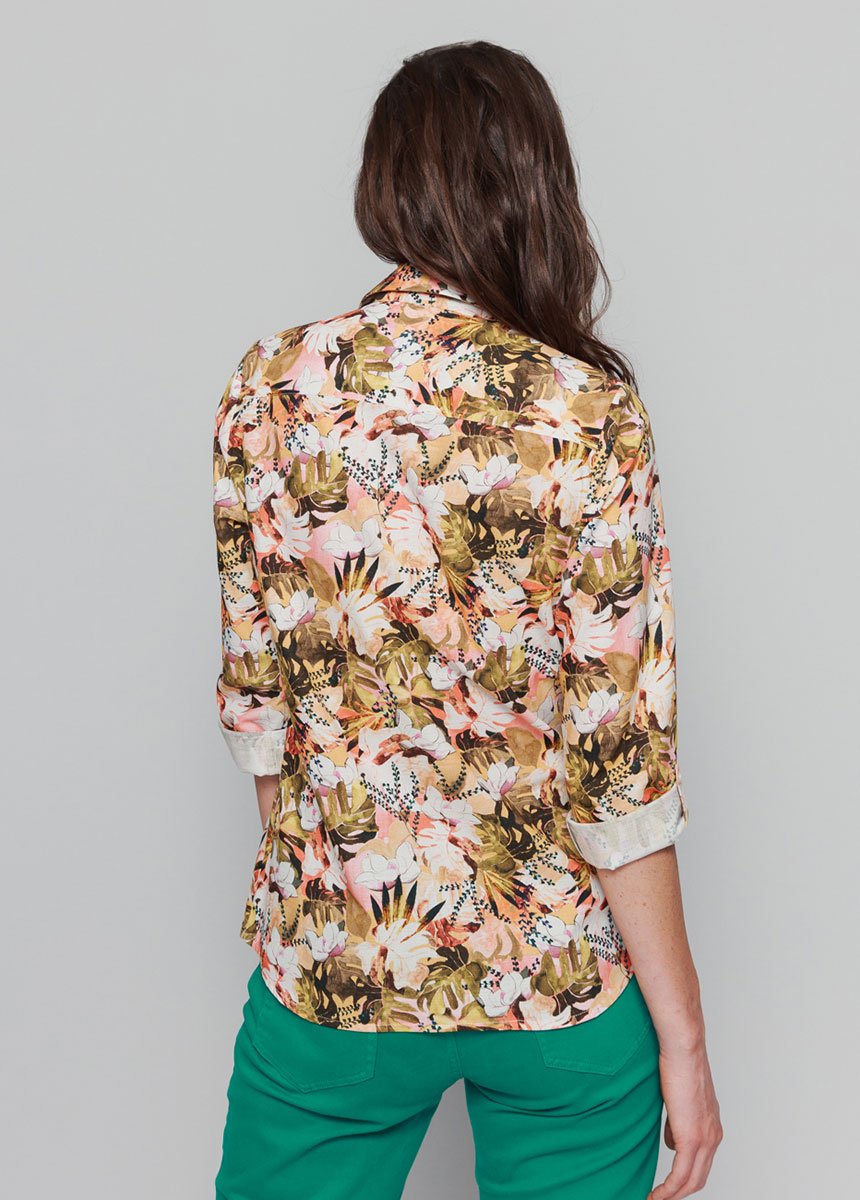 Printed_blouse_with_3/4_roll-up_sleeves_Multicolor_DO1_slim