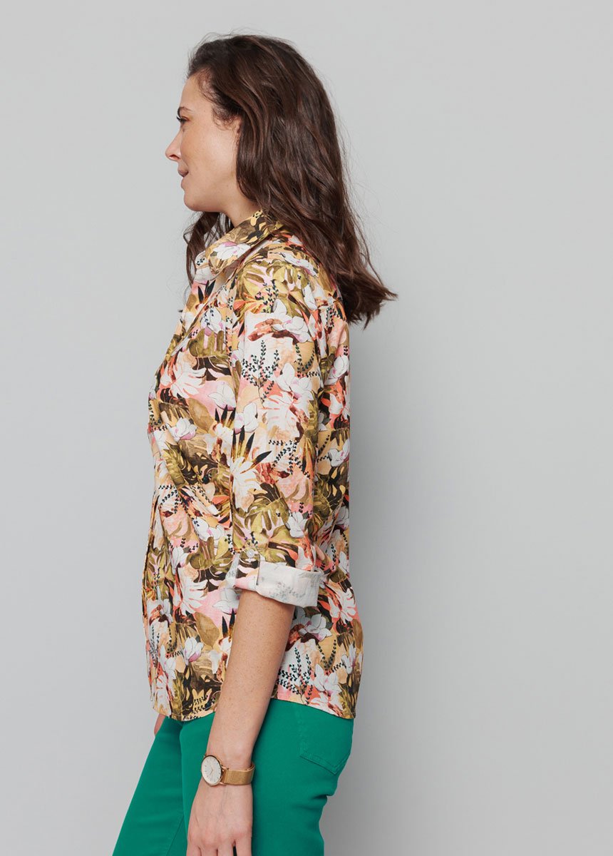 Printed_blouse_with_3/4_roll-up_sleeves_Multicolor_DR1_slim