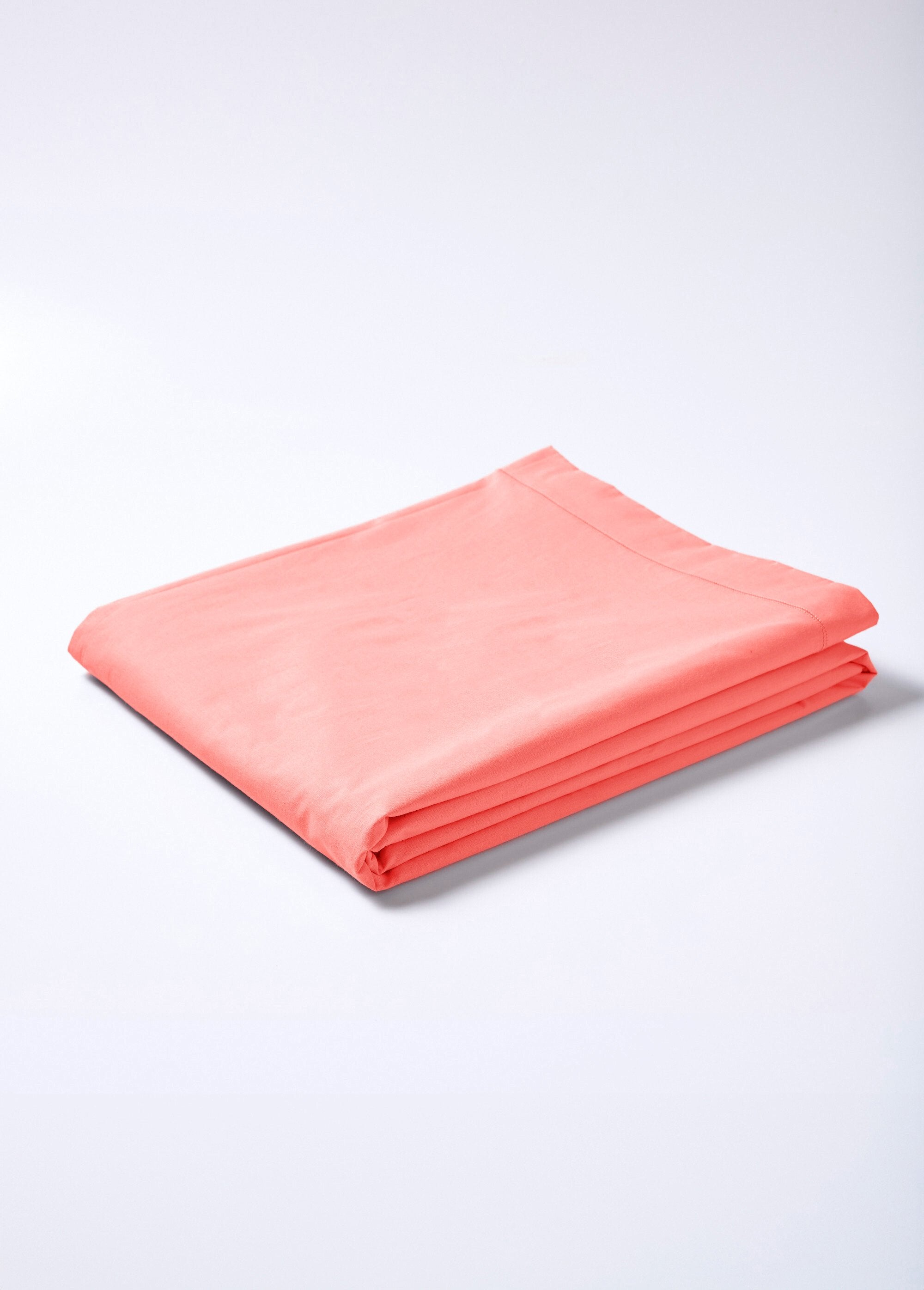 Plain_cotton_flat_sheet_Coral_FA1_slim