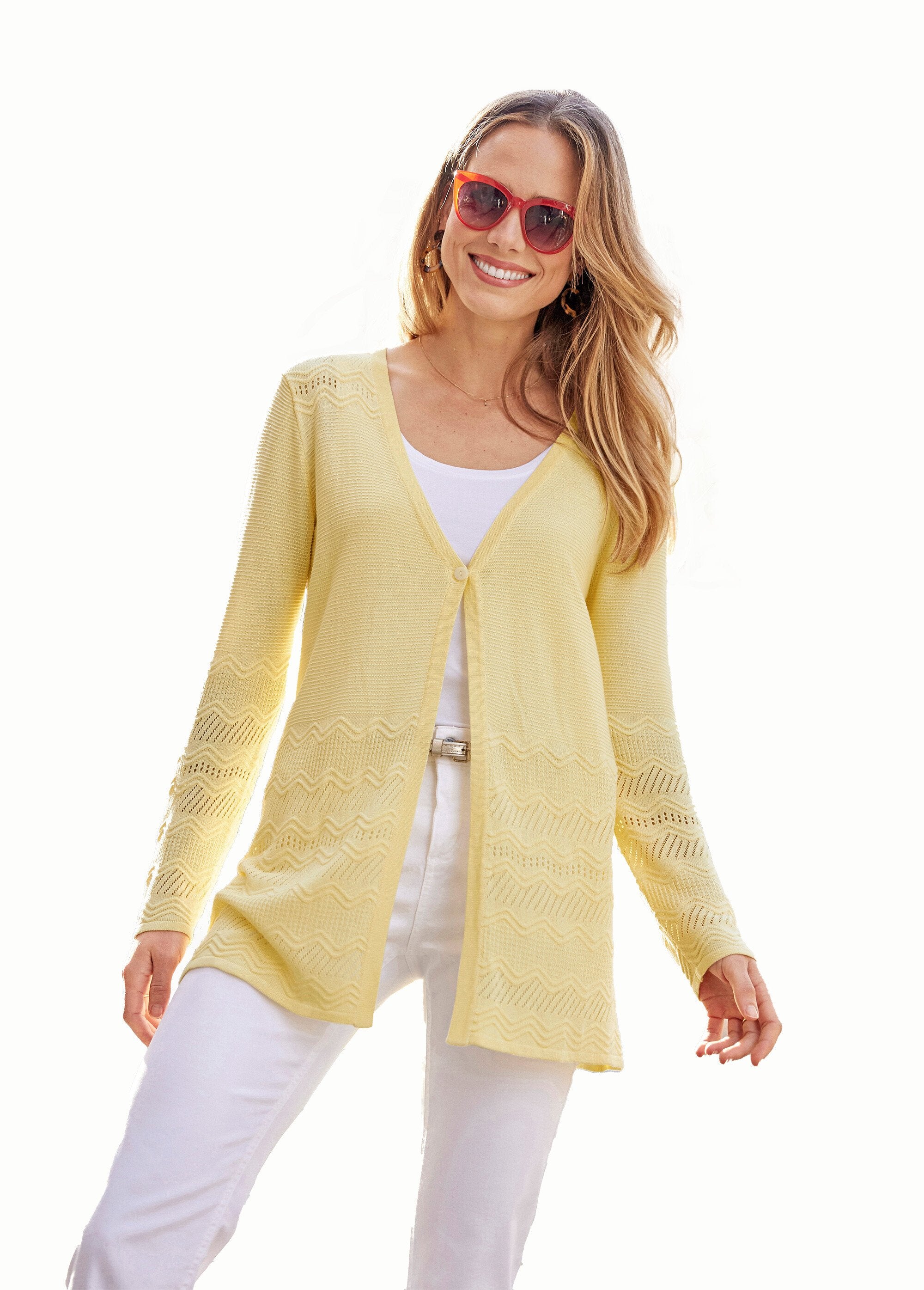 Mid-length_1-button_fancy_knit_cardigan_Vanilla_FA1_slim