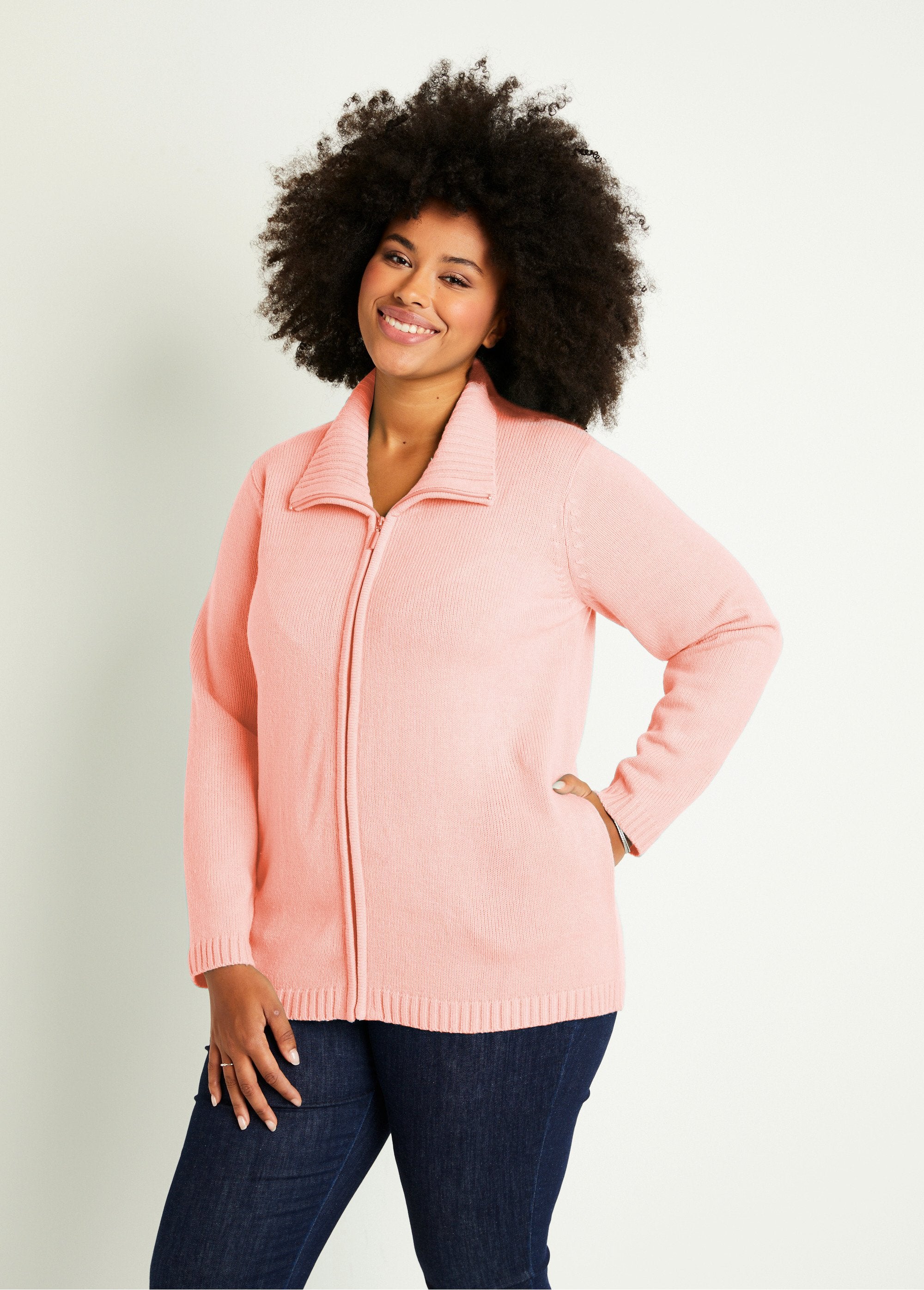 Long_plain_zipped_vest_with_high_collar_Pink_FA1_curvy
