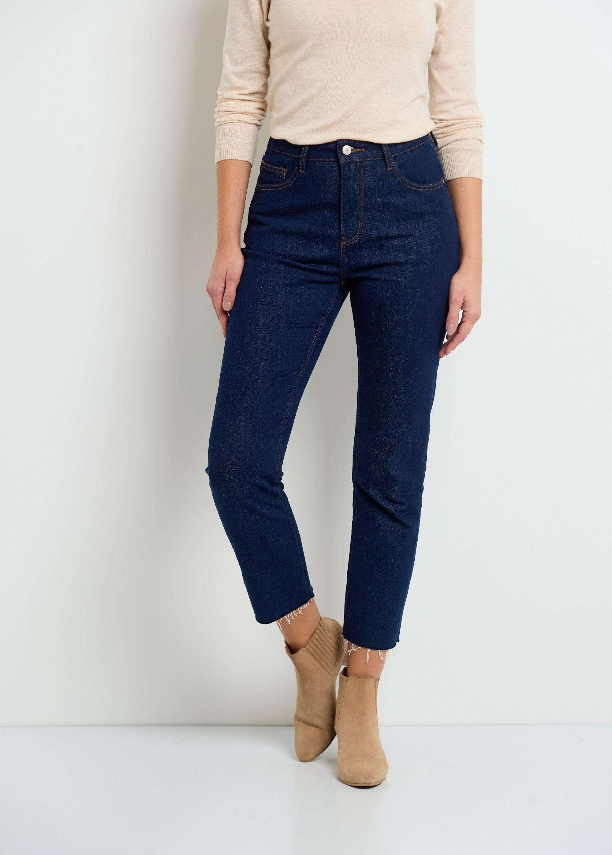 5-pocket_jeans,_7/8_length,_frayed_hem_Raw_FA1_slim