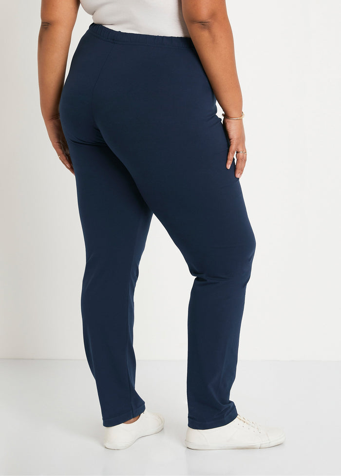 Legging court uni ceinture élastiquée Blanc