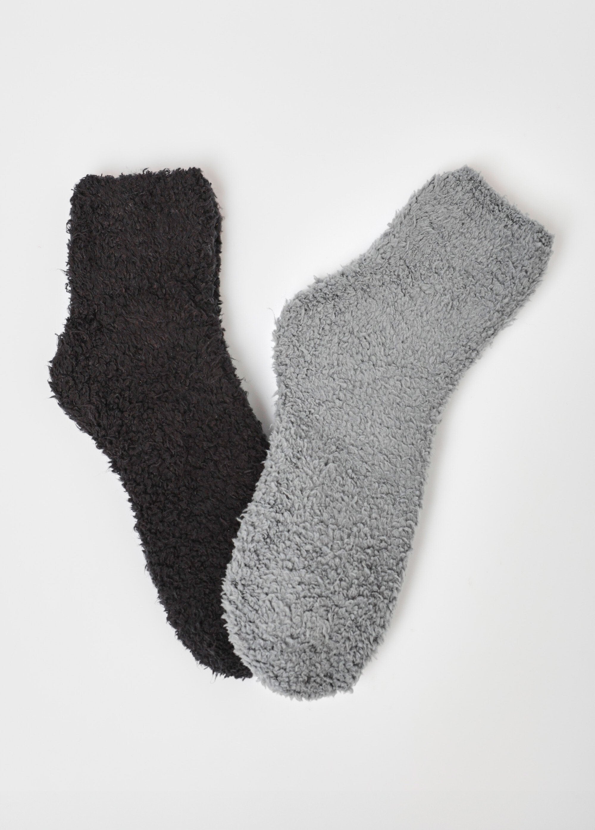 Pack_of_2_soft_socks,_plush_knit_Gray_FA1_slim