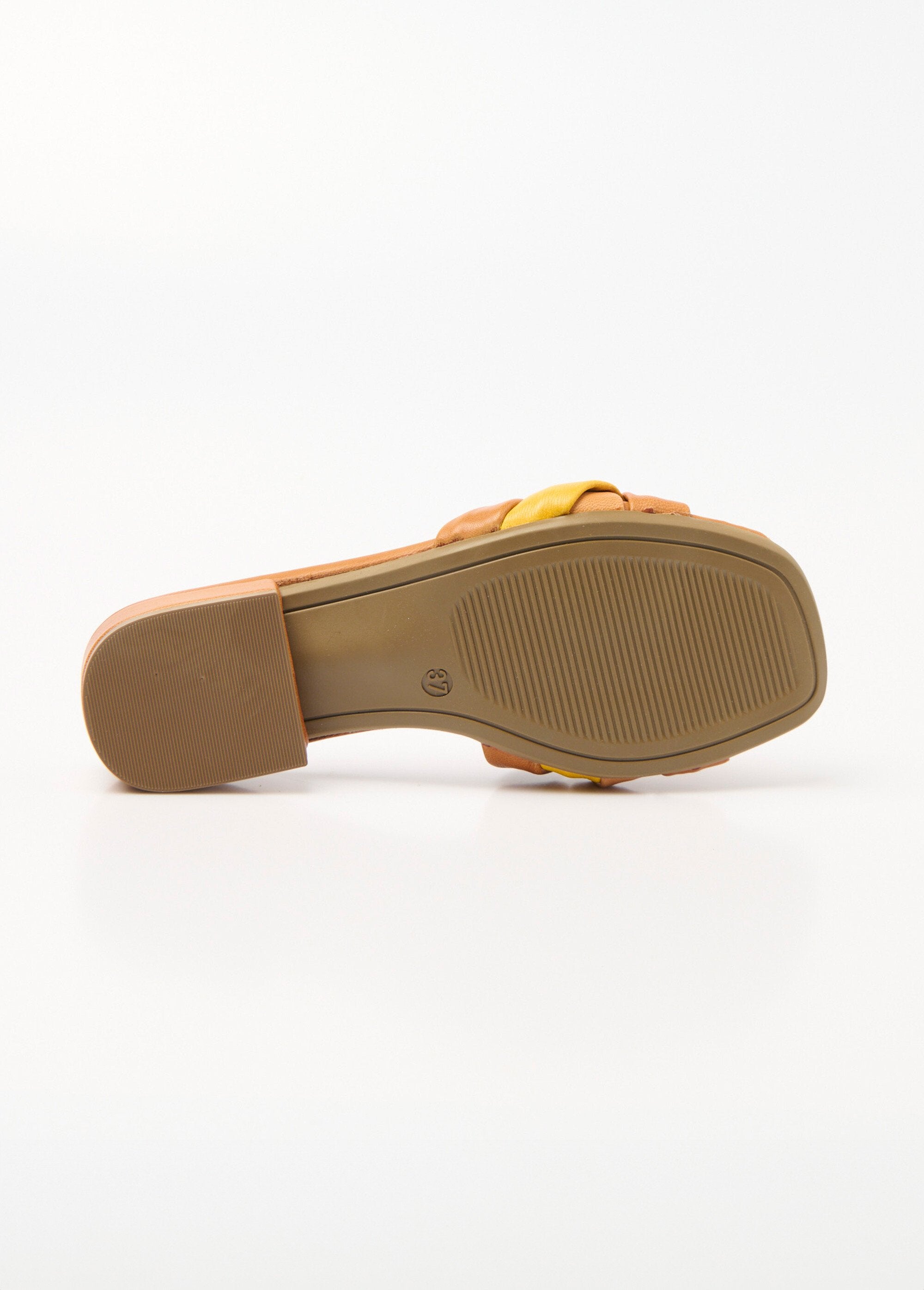 Leather_mules_with_fancy_interlaced_straps_Yellow_and_beige_and_brown_UN1_slim