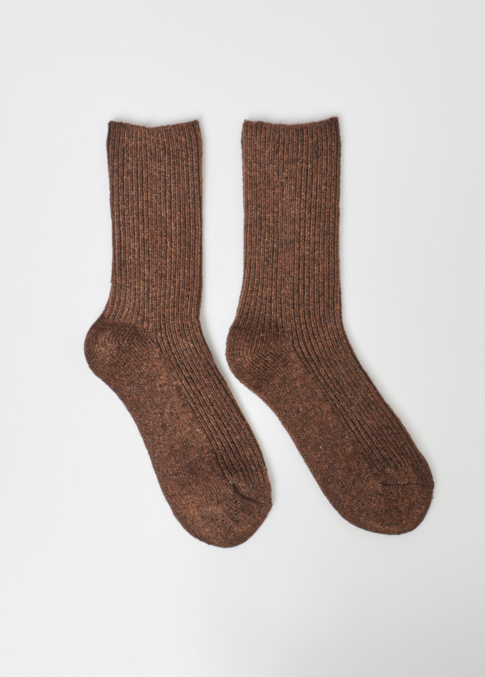 Paire_de_Chaussettes_laine,_fines_côtes_Camel_FA1_slim