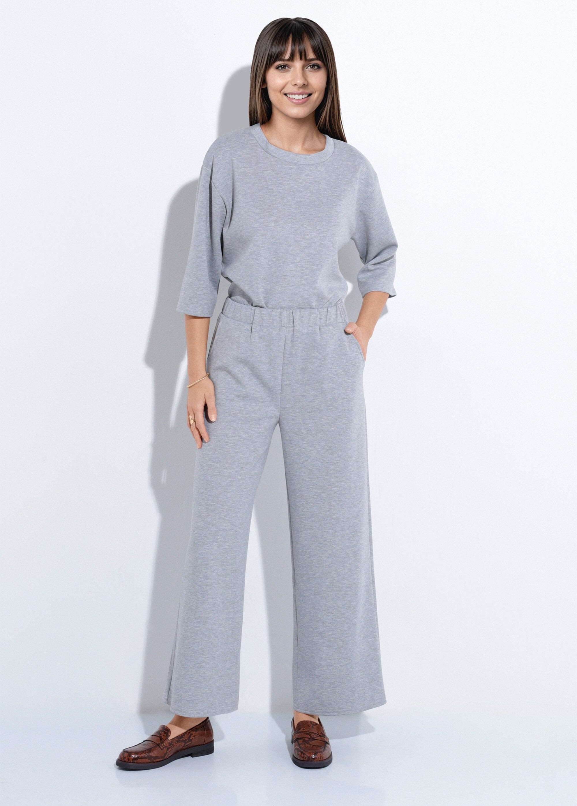 Comfort_fit_trousers_with_soft_knit_Heather_gray_SF1_slim