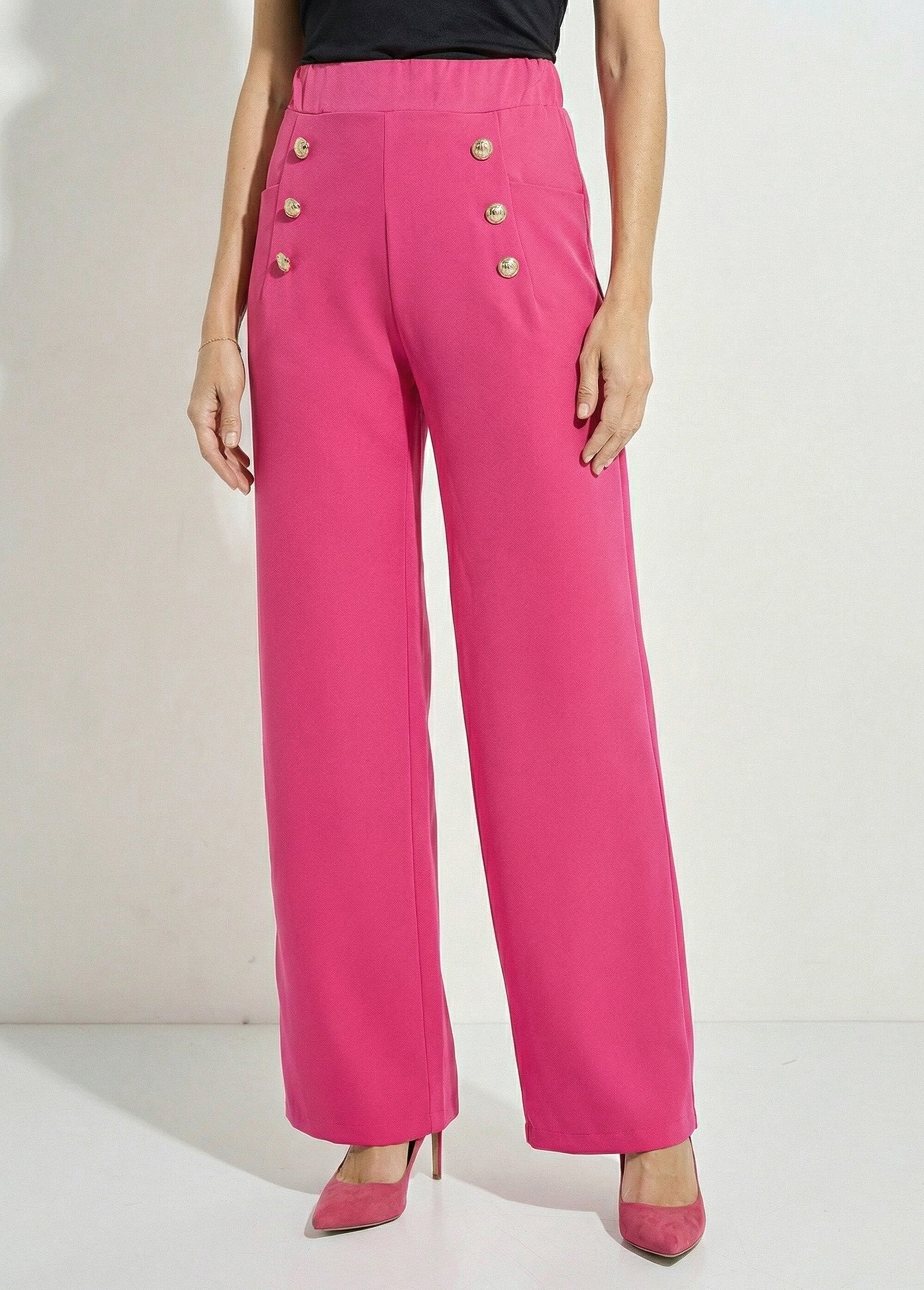 Bridge_effect_pants_with_elasticated_waistband_at_the_back_Fuchsia_FA1_slim