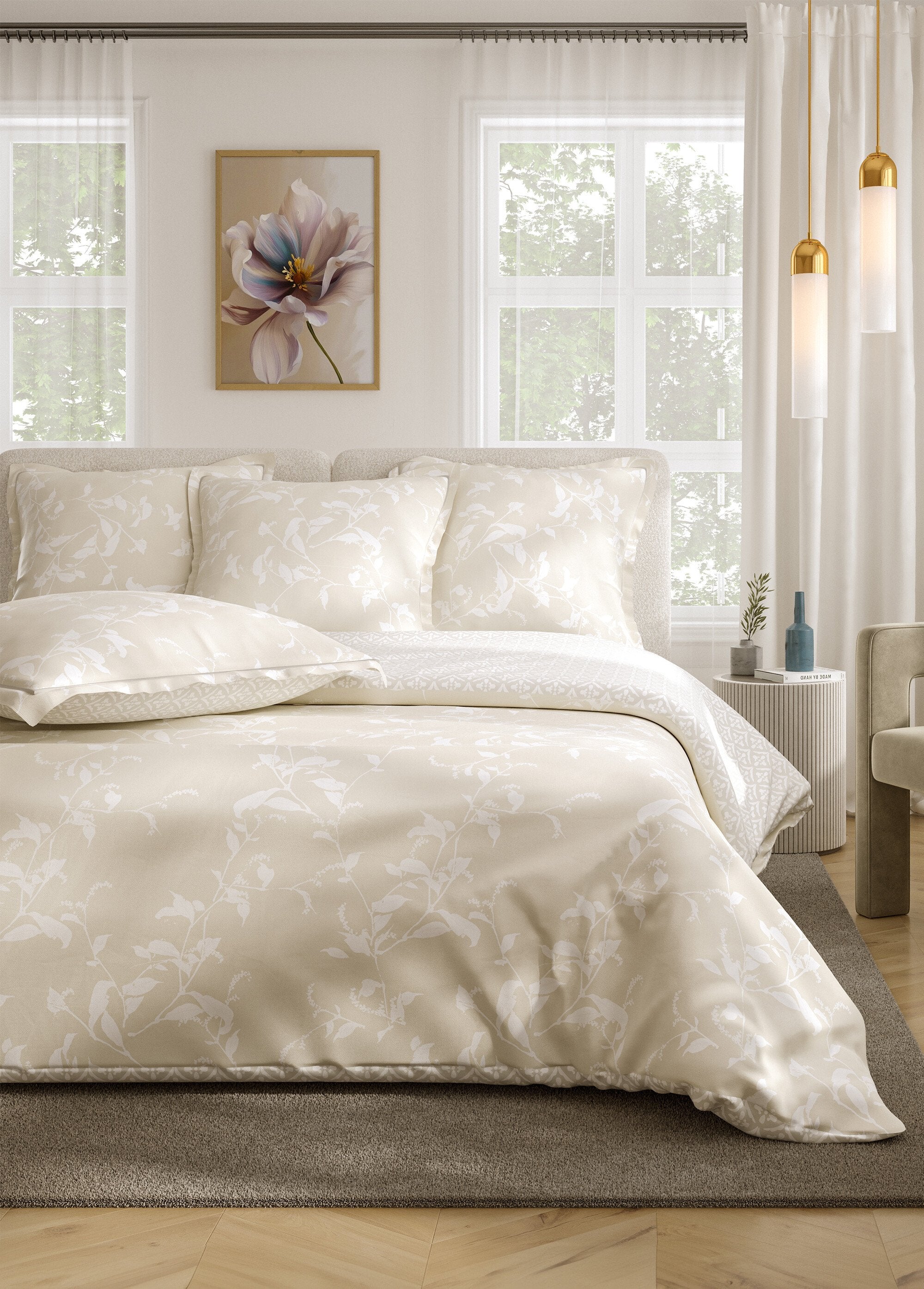 Parure_de_lit_3_pièces_percale_avec_housse_de_couette,_délicate_Ficelle_FA1_slim
