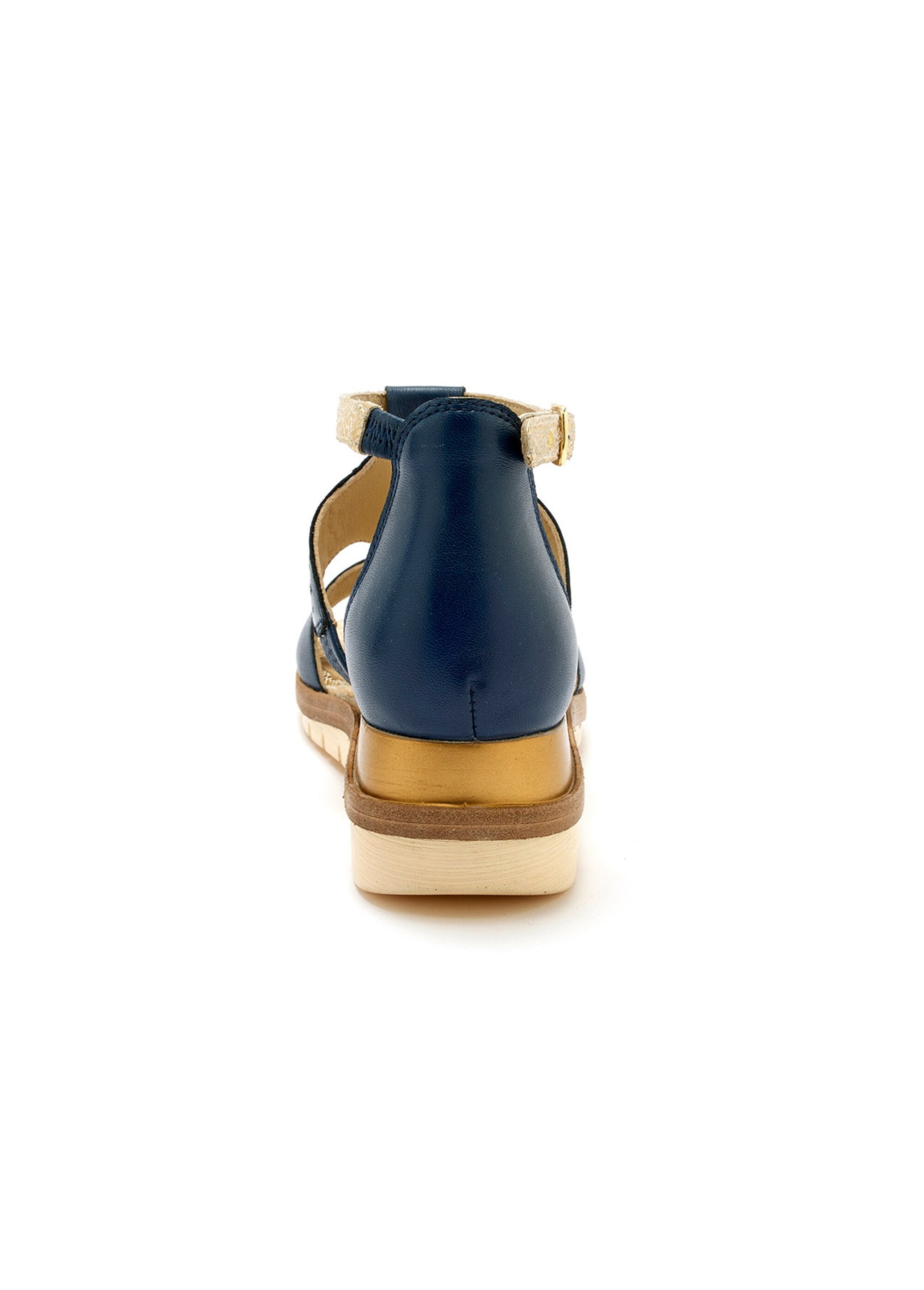 Openwork_sequined_leather_sandal,_comfort_width_Marine_DO1_slim