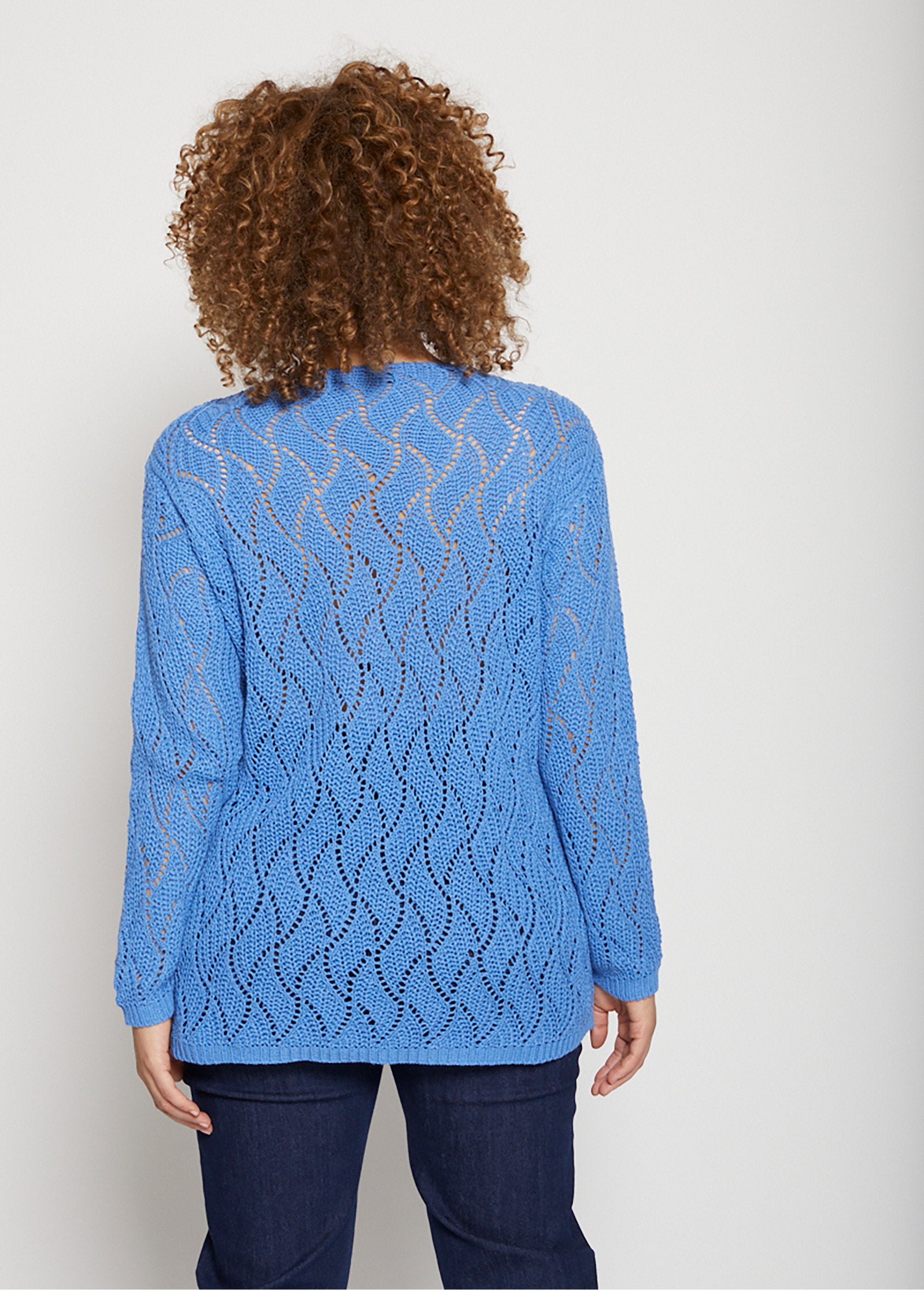 Openwork_fancy_knit_V-neck_sweater_Blue_DO1_curvy