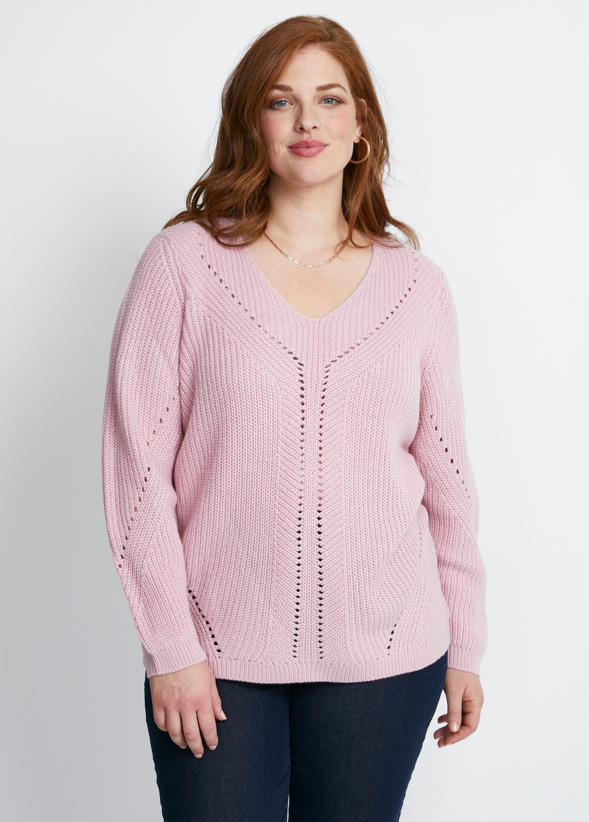 Beaded_and_openwork_V-neck_sweater_Pink_FA1_curvy