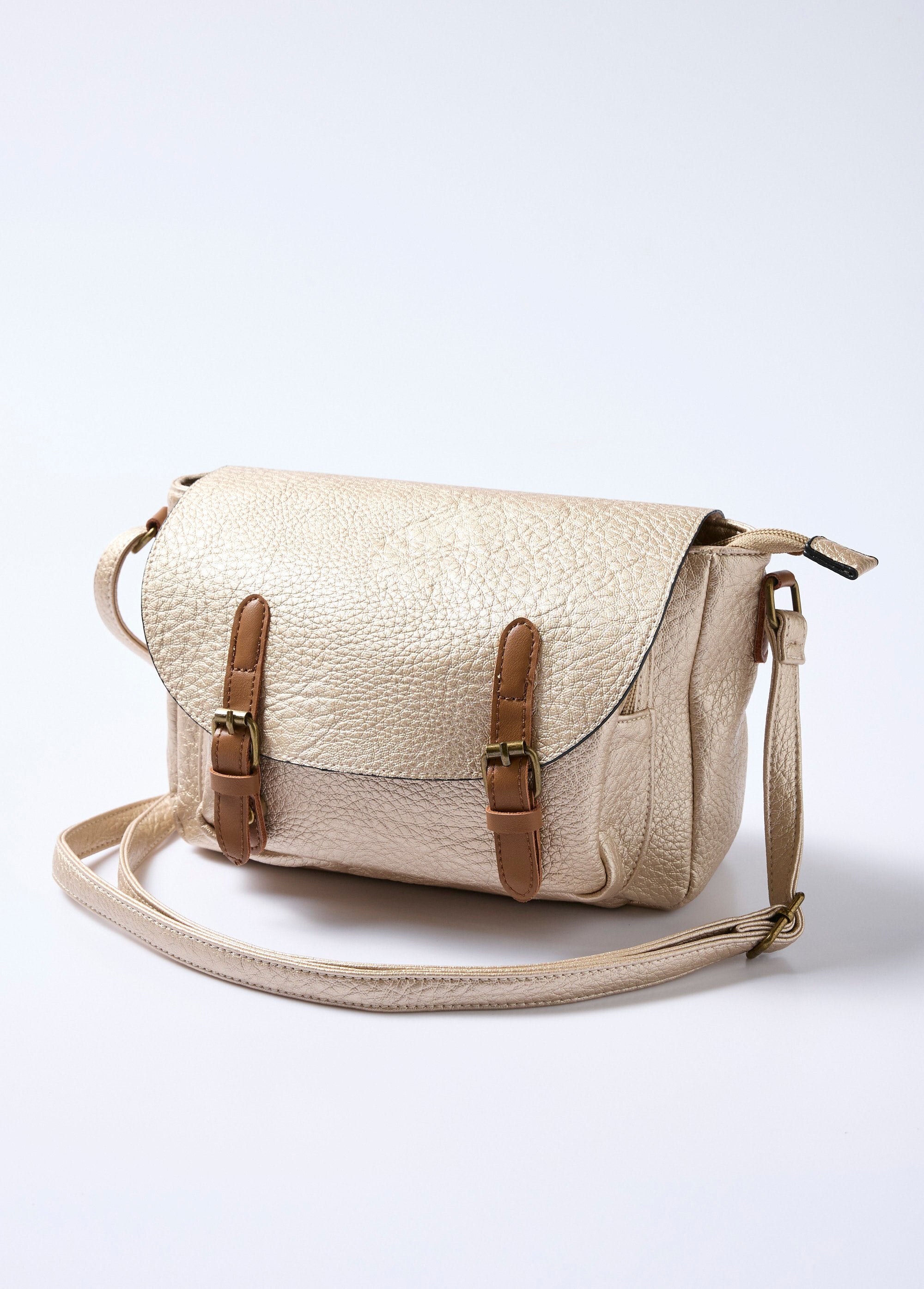 Faux_leather_satchel_bag_with_shoulder_strap_Golden_FA1_slim
