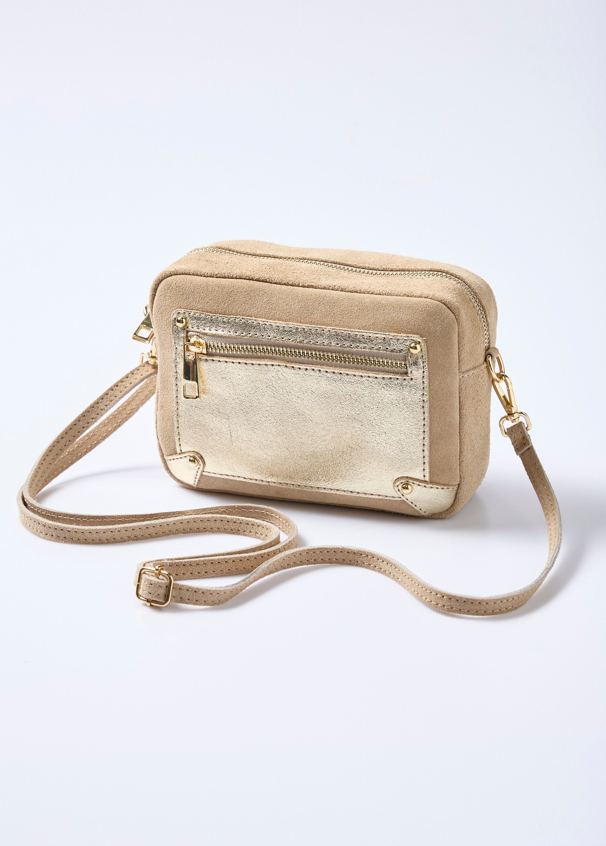 Rectangular_nubuck_and_metallic_leather_bag_Beige_and_gold_FA1_slim