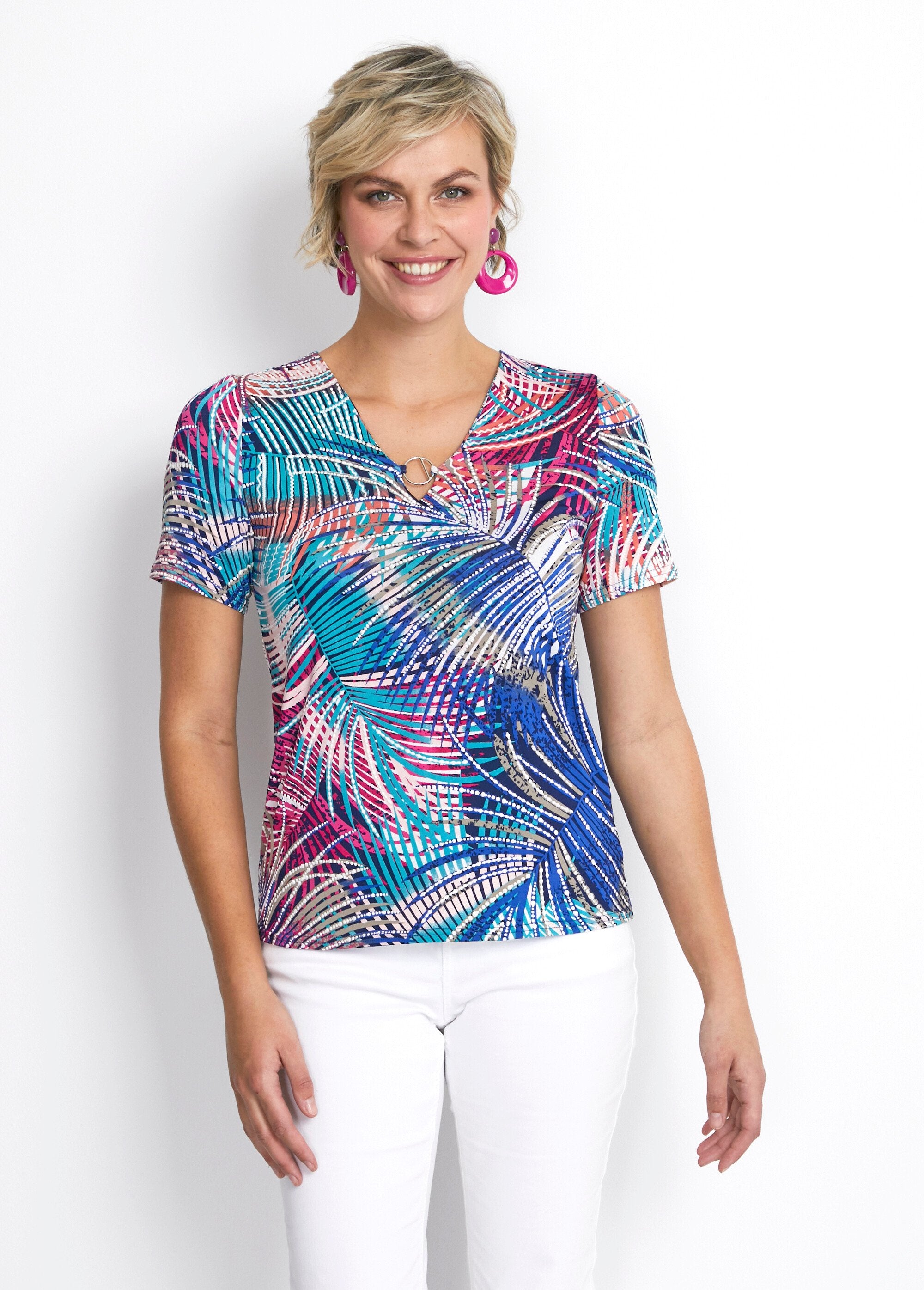 Plain_or_printed_short-sleeved_T-shirt_Multicolor_FA1_slim