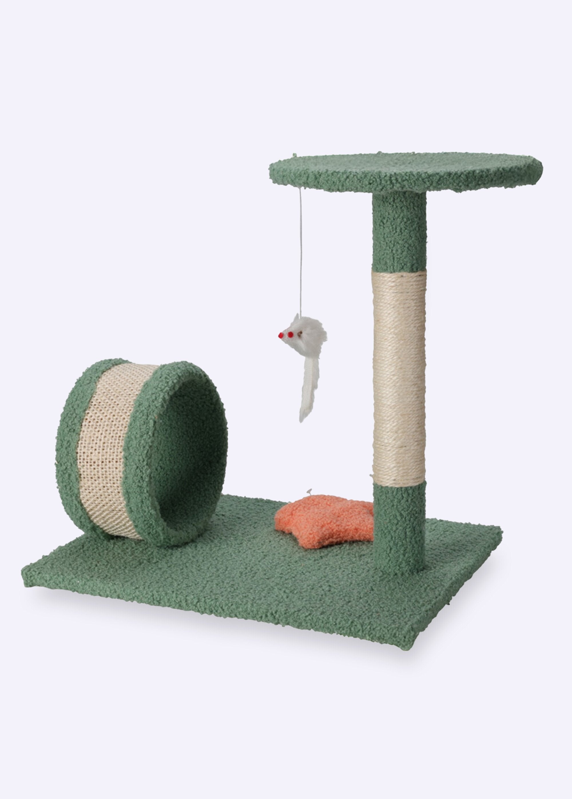 Cat_play_tower_with_scratching_posts_Green_FA1_slim